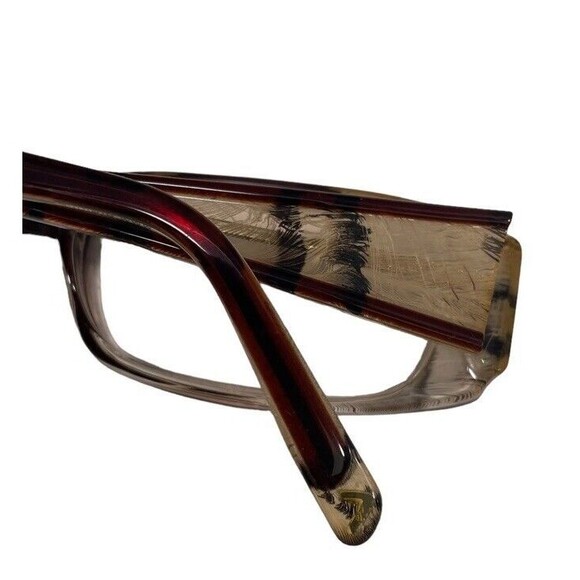 ETE Optical Eye Frames Allos Cygne 51-16-130 Italy w/Real Feathers Designer Mod - Picture 7 of 10